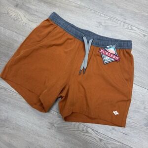 NWT Burlebo Burnt Orange Mens Shorts Sz S Athletic Casual Preppy